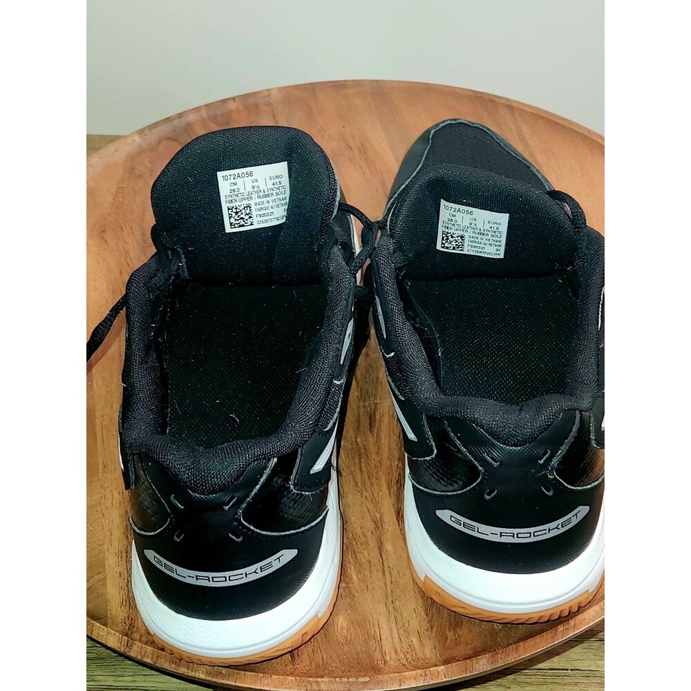 Asics Women's GEL-Rocket 10 black & white court & volleyball shoes. US Size 9.5 - Picture 7 of 16